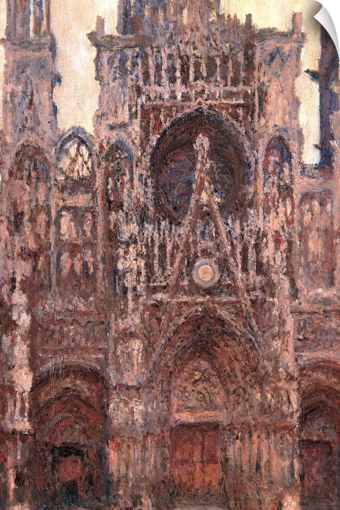 Rouen Cathedral, Evening Effect, Harmony in Brown, by Claude Monet, 1892 about, 19th Century, oil on canvas, cm 107 x 75 -...