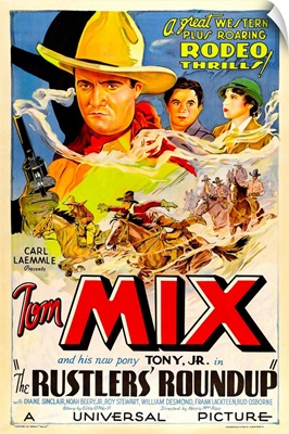 Rustlers' Roundup - Vintage Movie Poster
