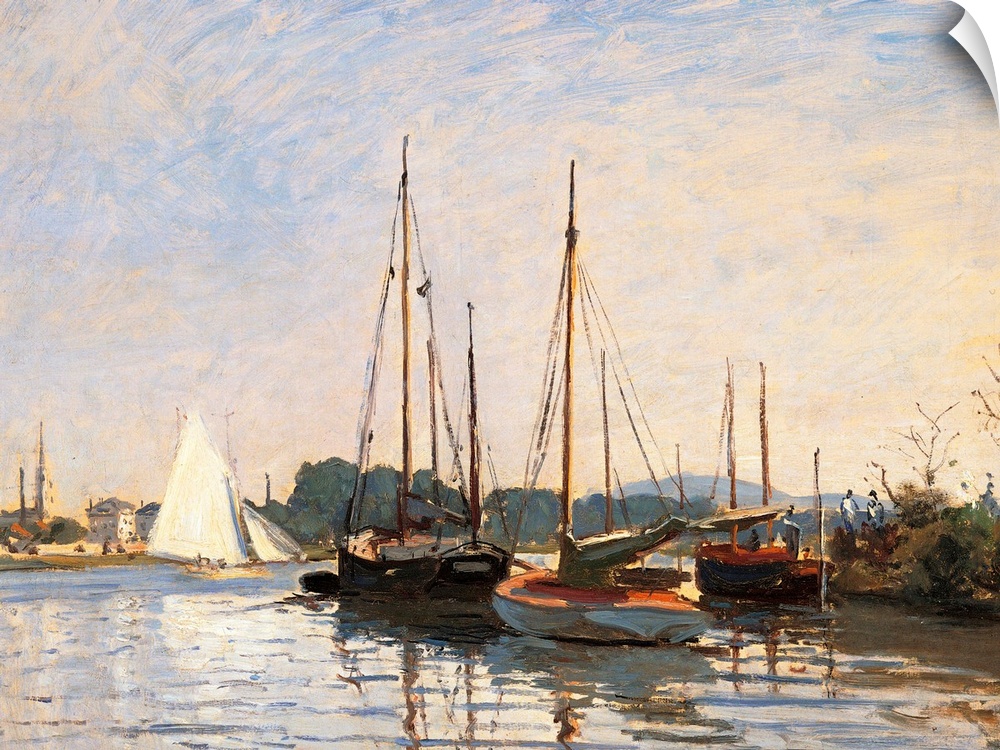 Sailing Boats at Argenteuil, by Claude Monet, 1872 - 1873, 19th Century, oil on canvas, cm 49 x 65 - France, Ile de France...