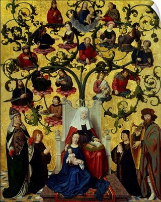 Saint Anne's lineage, Oil on wood, By Gerard David, c. 1500, Musee Des Beaux Arts, Lyon