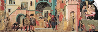 Scenes From The Story Of Susanna, By Scheggia, C. 1450. Florence, Italy