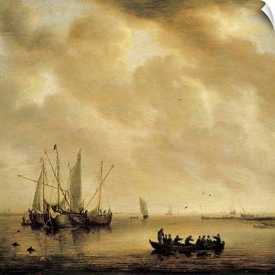 Seascape by Willem van Diest
