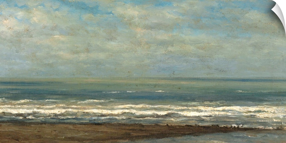 Seascape near Heijst, by Willem Roelofs 1st, c. 1868, Dutch painting, oil on canvas.