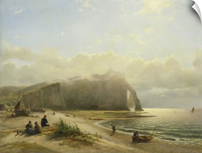 Seascape on the Coast, 1845-80, Dutch painting, oil on panel