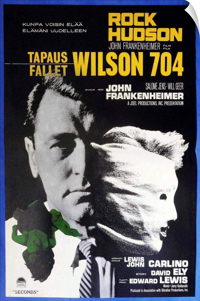 Seconds, (aka Wilson 704), Finnish Poster, Rock Hudson, 1966.