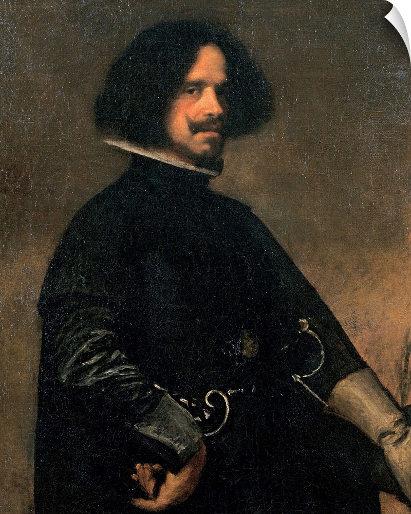 Vel zquez Diego Rodr guez de Silva y, Self-Portrait, 1631, 17th Century, oil on canvas, Italy, Tuscany, Florence, Uffizi G...