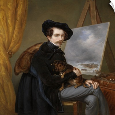 Self-Portrait, by Louis Meijer, 1838