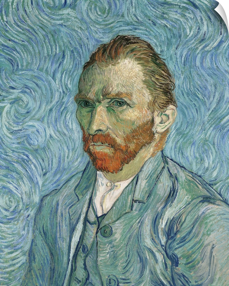 Self portrait, by Vincent Van Gogh, 1889, 19th Century, oil on canvas, cm 65 x 54 - France, Ile de France, Paris, Muse dOr...