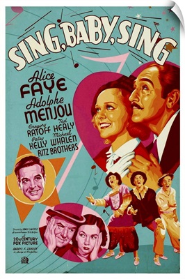 Sing, Baby, Sing - Vintage Movie Poster