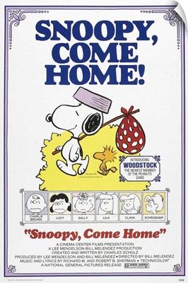 Snoopy, Come Home! - Vintage Cartoon Poster