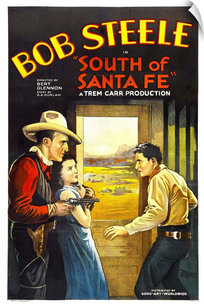 South Of Santa Fe - Vintage Movie Poster