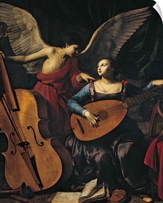 St. Cecilia and the Angel, by Carlo Saraceni, 1606. Palazzo Barberini, Rome, Italy