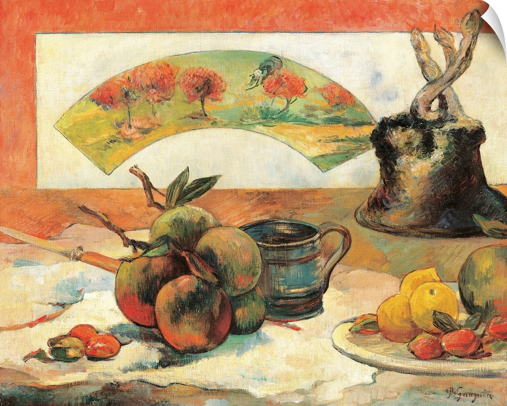 Still Life with Fruits c.1889, by Paul Gauguin, 19th Century, originally oil on canvas.