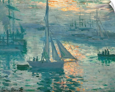 Sunrise, by Claude Monet, 1873-74, French impressionist painting