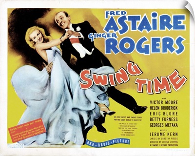 Swing Time, Lobbycard, Ginger Rogers, Fred Astaire, 1936