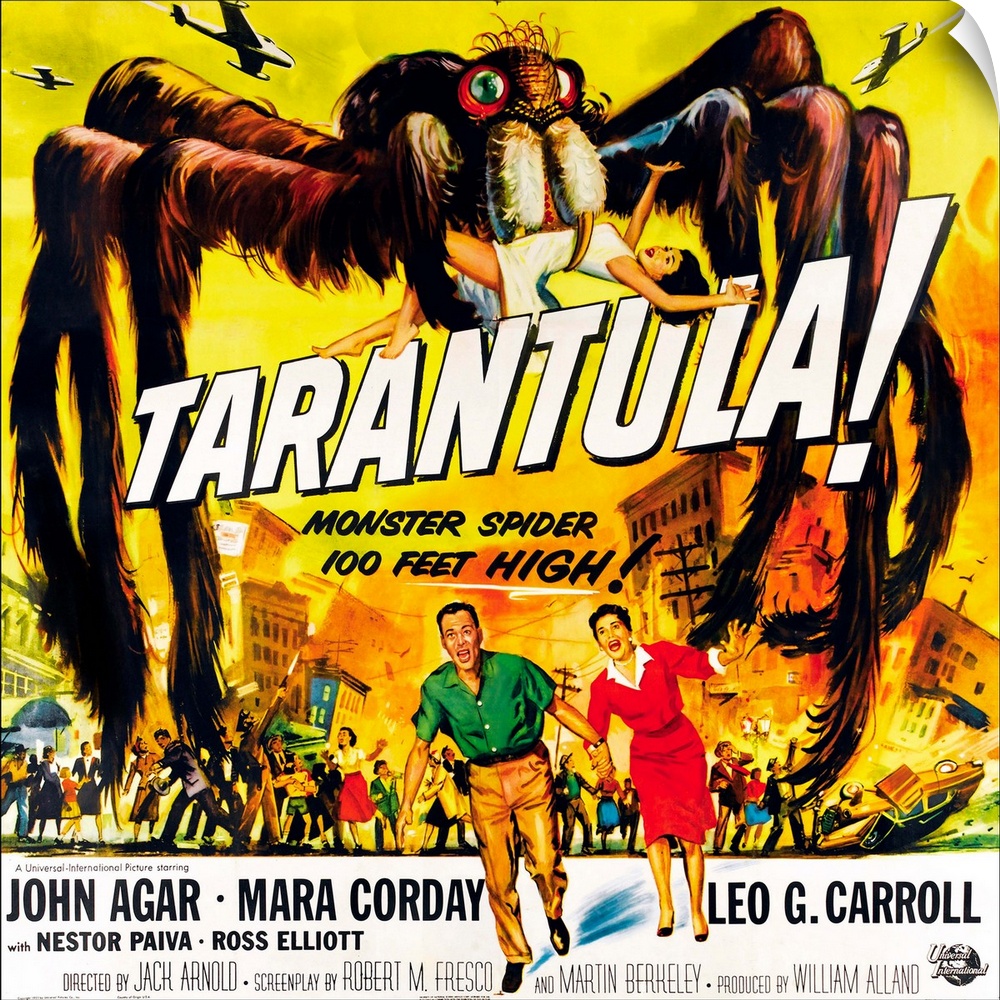 TARANTULA!, bottom from left: John Agar, Mara Corday, 1955.