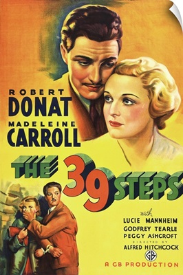 The 39 Steps - Vintage Movie Poster