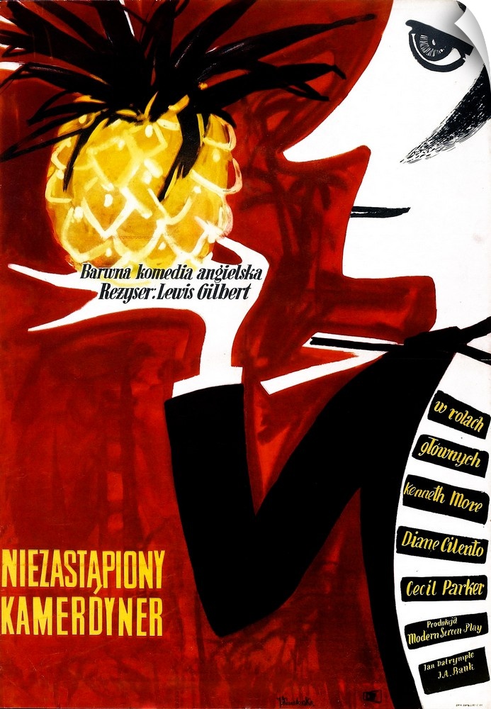 The Admirable Crichton, (aka Paradise Lagoon, aka Niezastapiony Kamerdyner), Polish Poster, 1957.