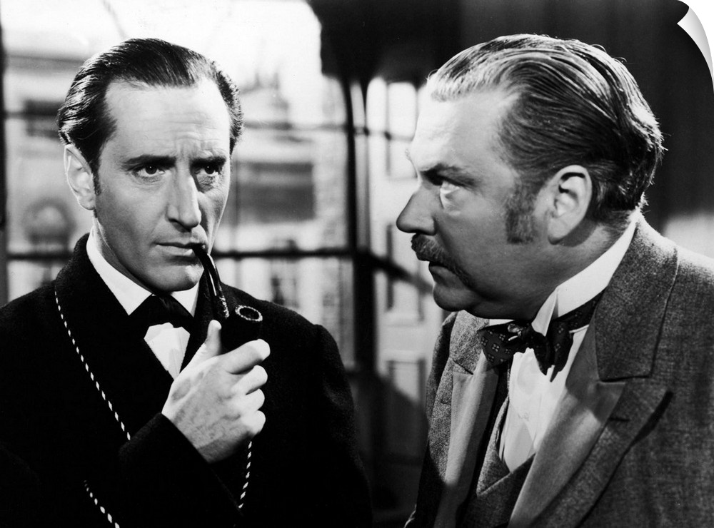 The Adventures Of Sherlock Holmes, From Left: Basil Rathbone As Sherlock Holmes, Nigel Bruce As Watson, 1939.
