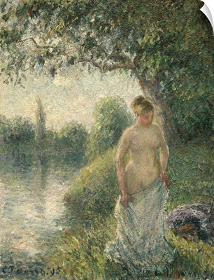 The Bather, by Camille Pissarro, 1895
