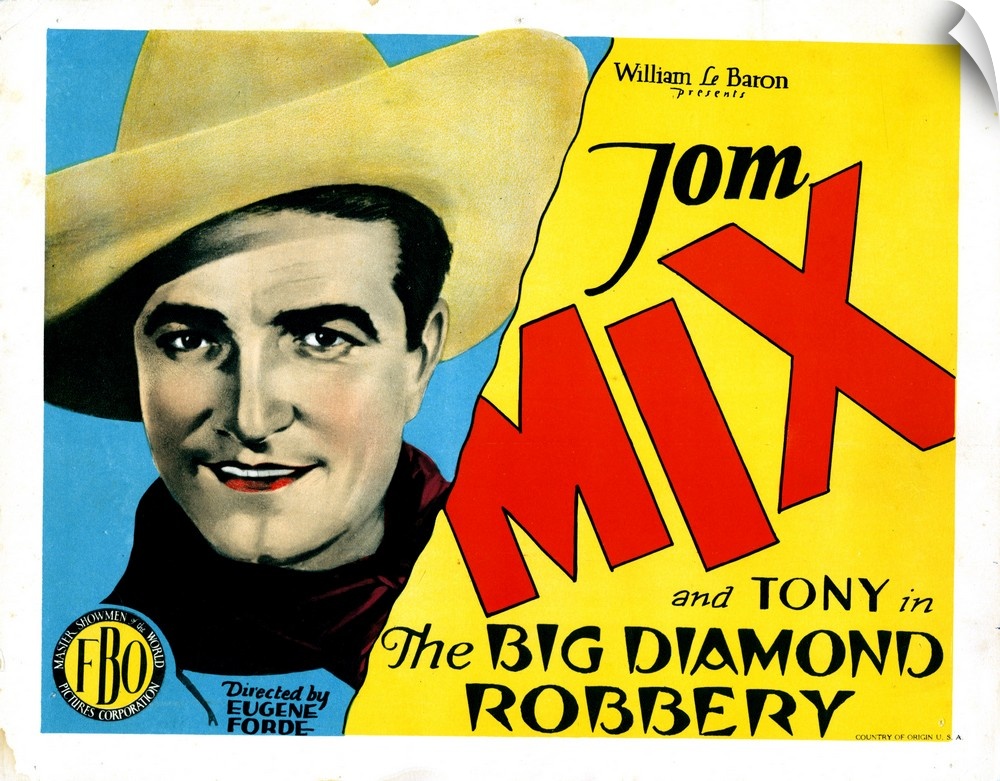 The Big Diamond Robbery, Tom Mix, 1929.
