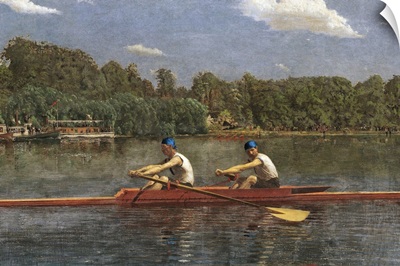 The Biglin Brothers Racing, by Thomas Eakins, 1872, American painting