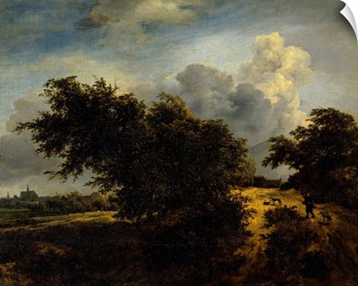 The Bush, by Jacob Van Ruisdael, c. 1650-82, Dutch School, Louvre Museum