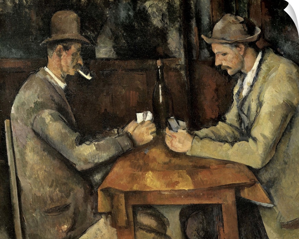 CEZANNE, Paul (1839-1906). The Card Players (Les joueurs de cartes). 1890 - 1895. Impressionism. Oil on canvas. FRANCE. Pa...
