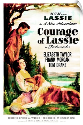 The Courage of Lassie - Vintage Movie Poster