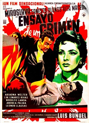 The Criminal Life Of Archibaldo De La Cruz, Spanish Language Poster, 1955