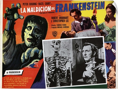 The Curse of Frankenstein  - Vintage Movie Poster (Spanish)