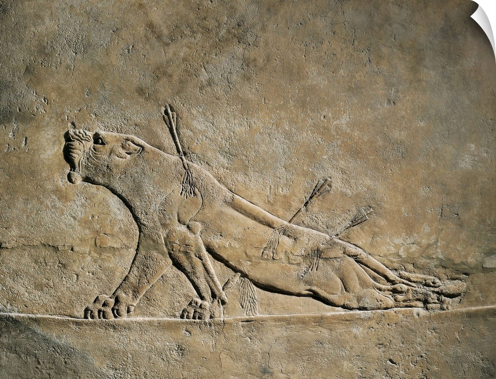The Dying Lion, Assyrian art