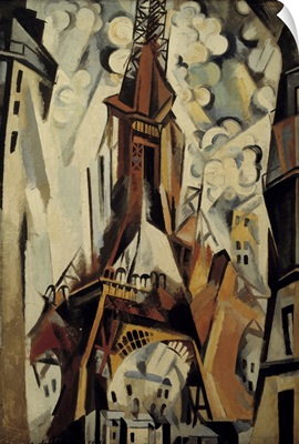 The Eiffel Tower, 1910, By Robert Delaunay, French painting
