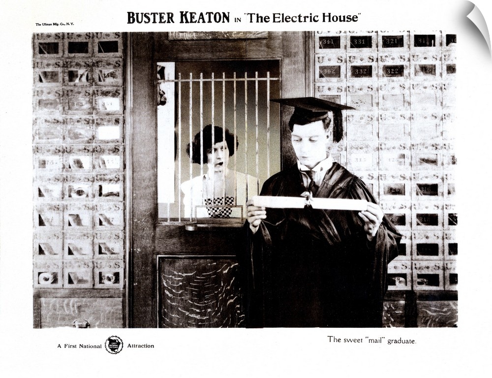 The Electric House, US Lobbycard, Buster Keaton, 1922.