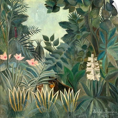 The Equatorial Jungle, by Henri Rousseau, 1909, French painting