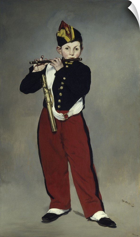 4169, Edouard Manet, French School. The Fife Player. 1866. Oil on canvas, 1.61 x 0.97 m. Paris, musee d'Orsay. C4169, Mane...