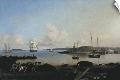 The Fort and Ten Pound Island. 1847. Fitz Hugh Lane