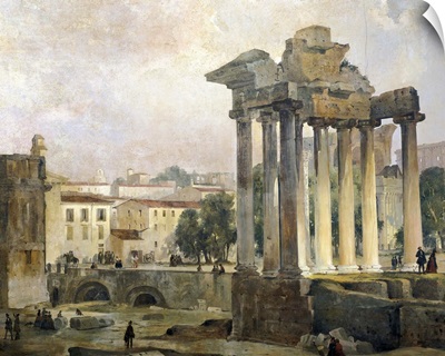 The Forum by Ippolito Caffi