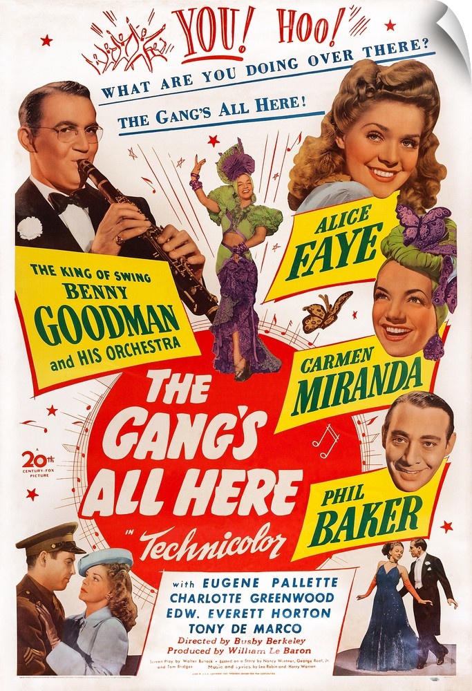 Retro poster artwork for the film The Gang's All Here.
