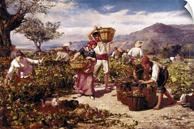 The Grape Harvest by Ricard Marti i Aguilo