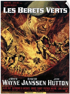 The Green Berets, John Wayne, German Poster Art, 1968