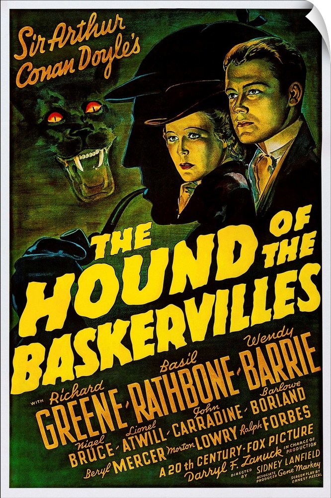 The Hound Of The Baskervilles, US Poster Art, From Left: Wendy Barrie, Richard Greene, 1939
