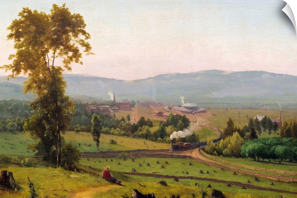 The Lackawanna Valley, by George Inness, 1856, American painting, oil on canvas. This painting was commissioned by the Del...