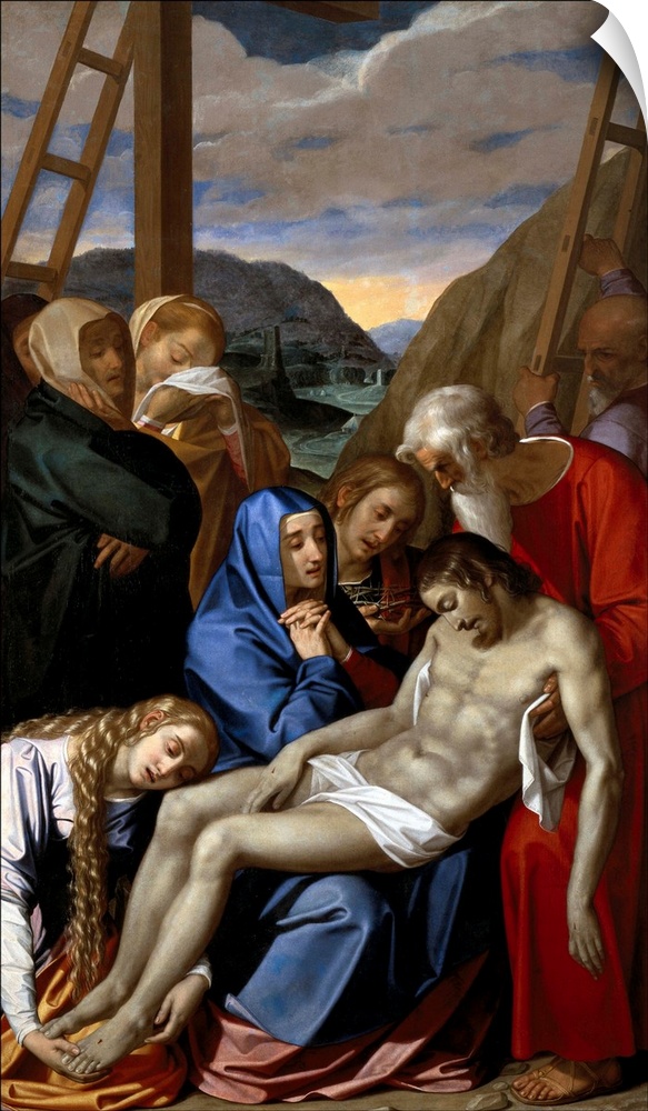 PULZONE, Scipione (Il Gaetano) (1550-1598). The Lamentation. 1591. Renaissance art. Cinquecento. Originally Oil on canvas.