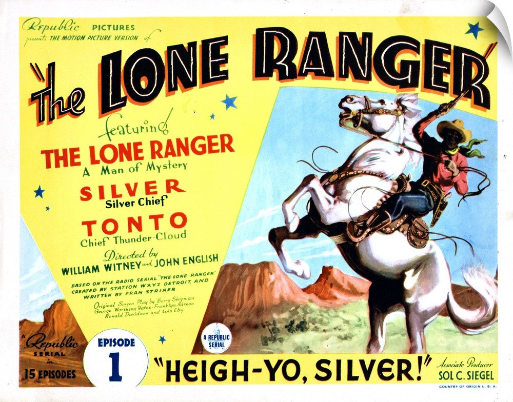 The Lone Ranger, Lee Powell, 1938.