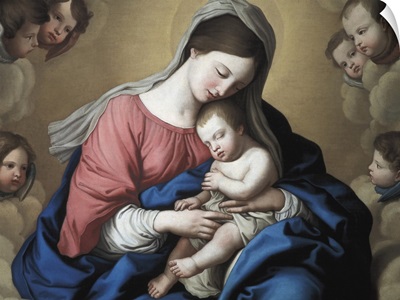 The Madonna and Child in Glory with Cherubs