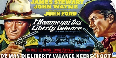 The Man Who Shot Liberty Valance, Belgian Poster Art, 1962