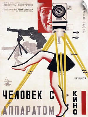 The Man With A Movie Camera, Poster By The Stenberg Brothers, 1929
