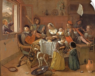 The Merry Family, by Jan Steen, 1668