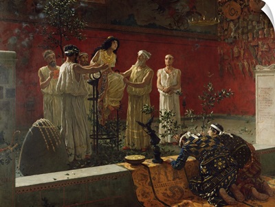 The Oracle, by Camillo Miola, 1880, Italian painting